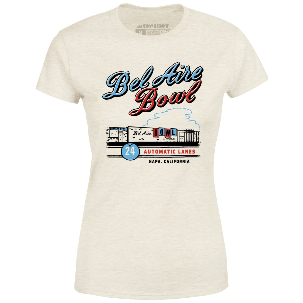 Bel Aire Bowl - Napa, CA - Vintage Bowling Alley - Women's T-Shirt