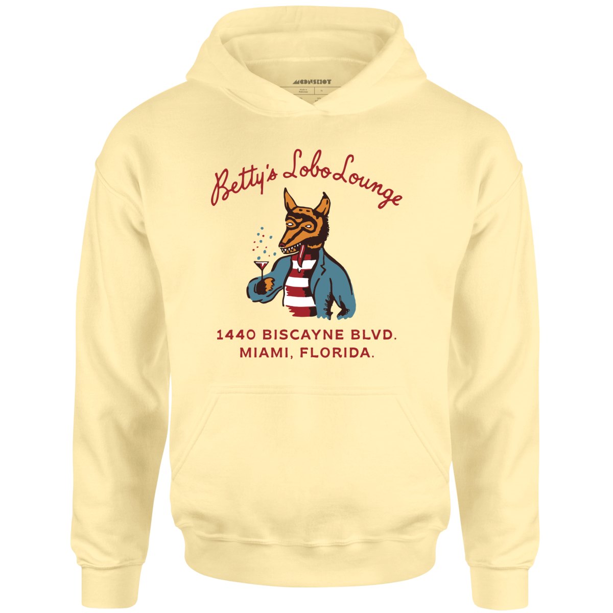 Betty's Lobo Lounge - Miami, FL - Vintage Restaurant - Unisex Hoodie