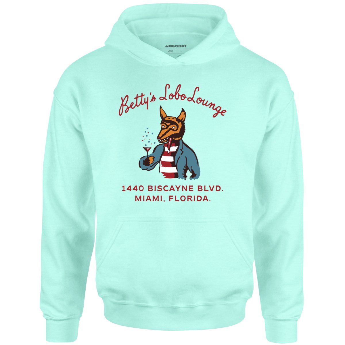 Betty's Lobo Lounge - Miami, FL - Vintage Restaurant - Unisex Hoodie