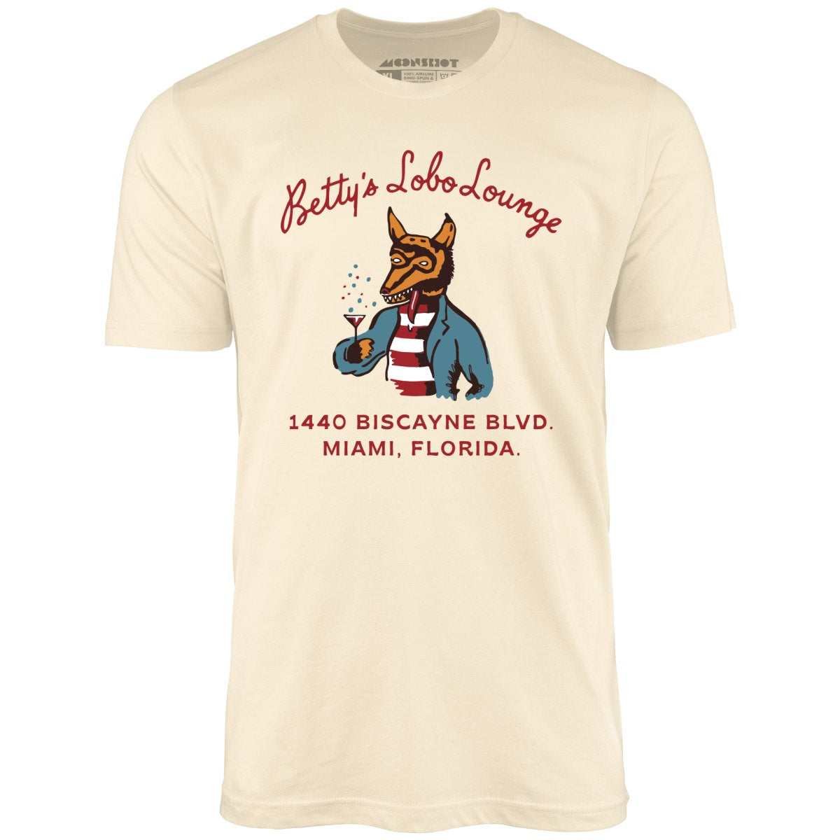 Betty's Lobo Lounge - Miami, FL - Vintage Restaurant - Unisex T-Shirt