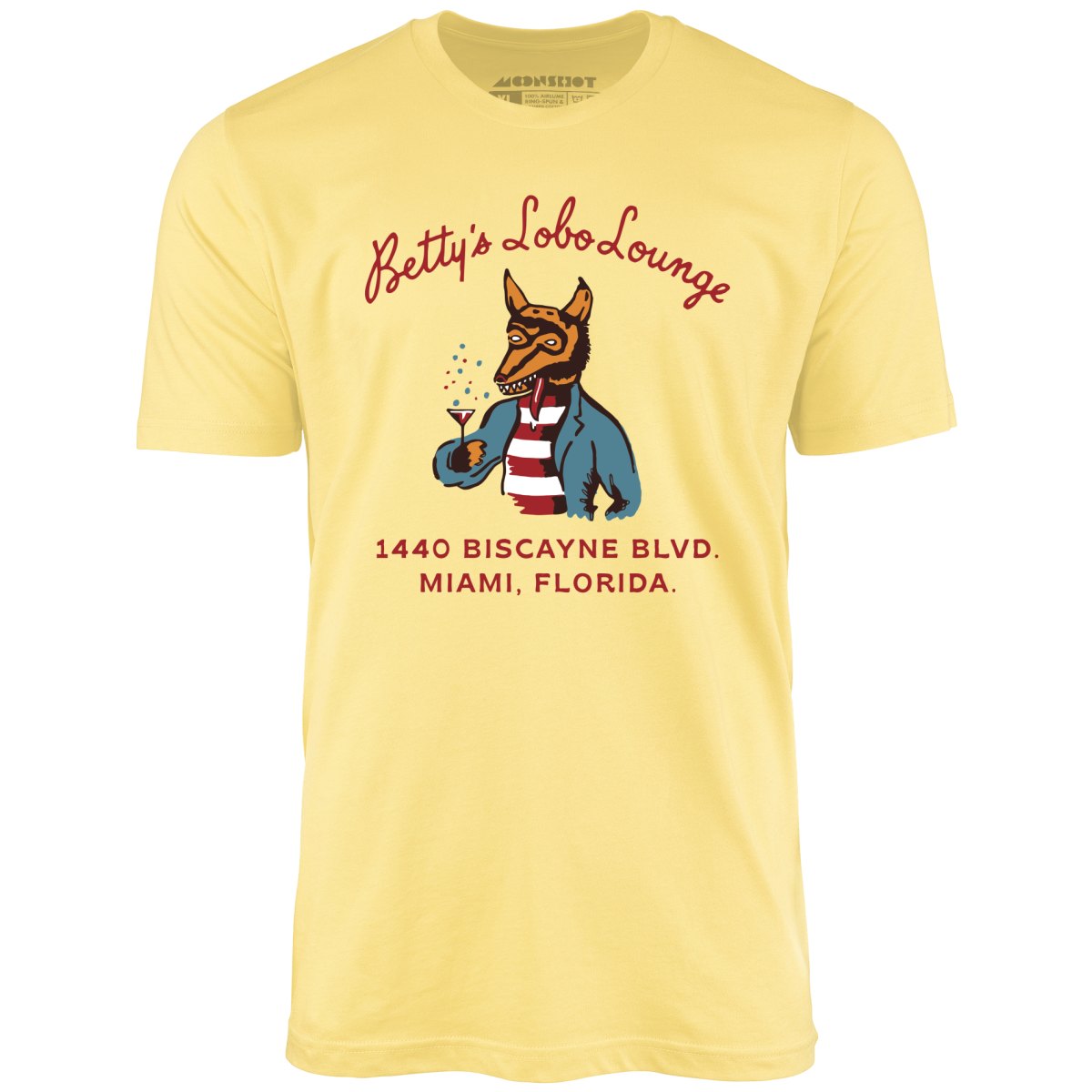 Betty's Lobo Lounge - Miami, FL - Vintage Restaurant - Unisex T-Shirt