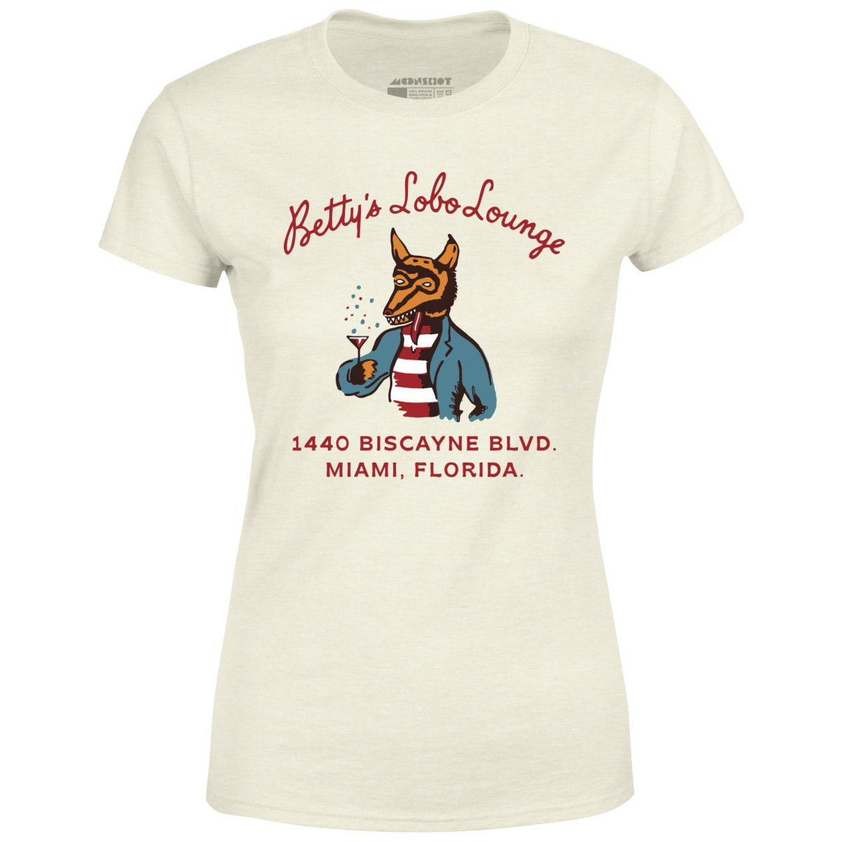 Betty's Lobo Lounge - Miami, FL - Vintage Restaurant - Women's T-Shirt