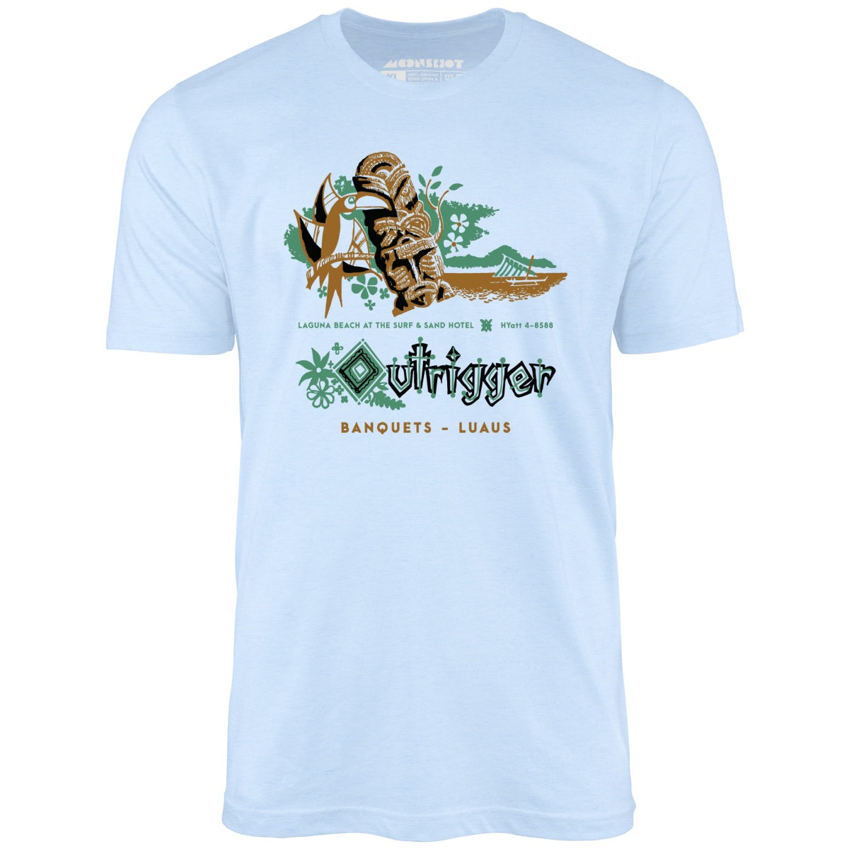 Billingsley's Outrigger v3 - Laguna Beach, CA - Vintage Tiki Bar - Unisex T-Shirt