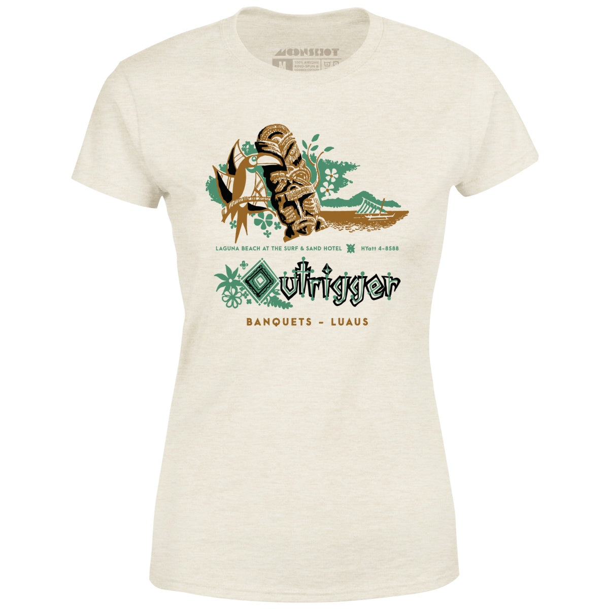 Billingsley's Outrigger v3 - Laguna Beach, CA - Vintage Tiki Bar - Women's T-Shirt