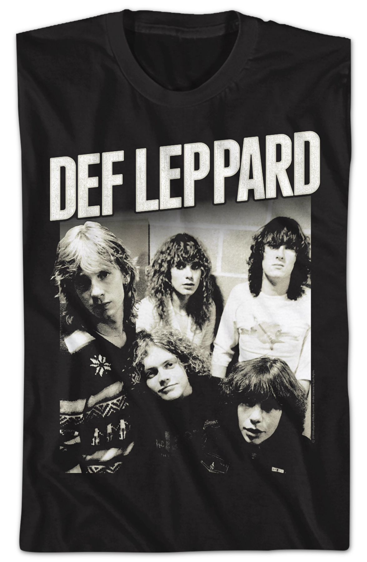 Black and White Band Photo Def Leppard T-Shirt