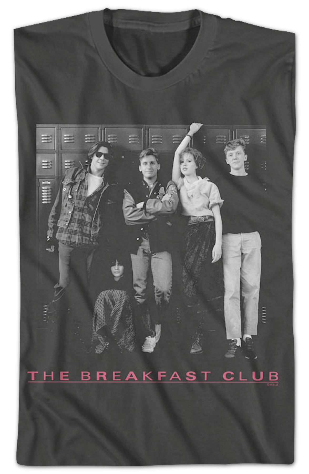 Black And White Locker Photo Breakfast Club T-Shirt