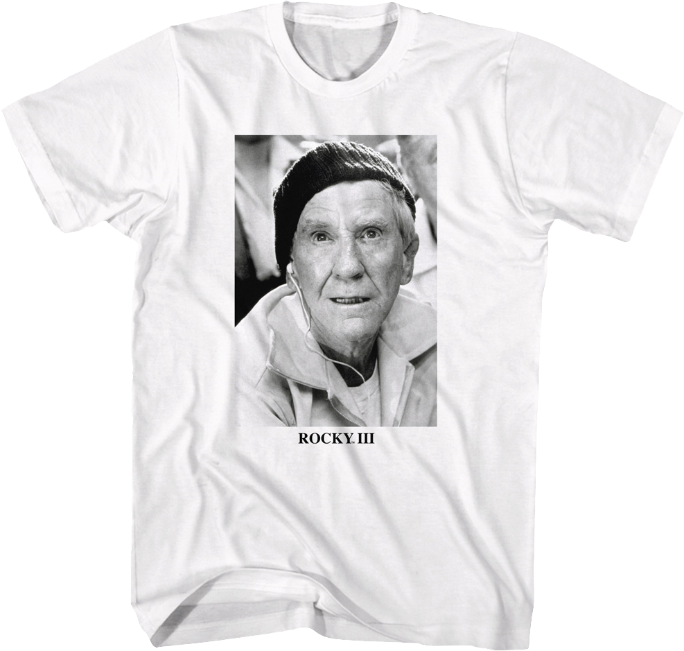 Black And White Mickey Photo Rocky III T-Shirt