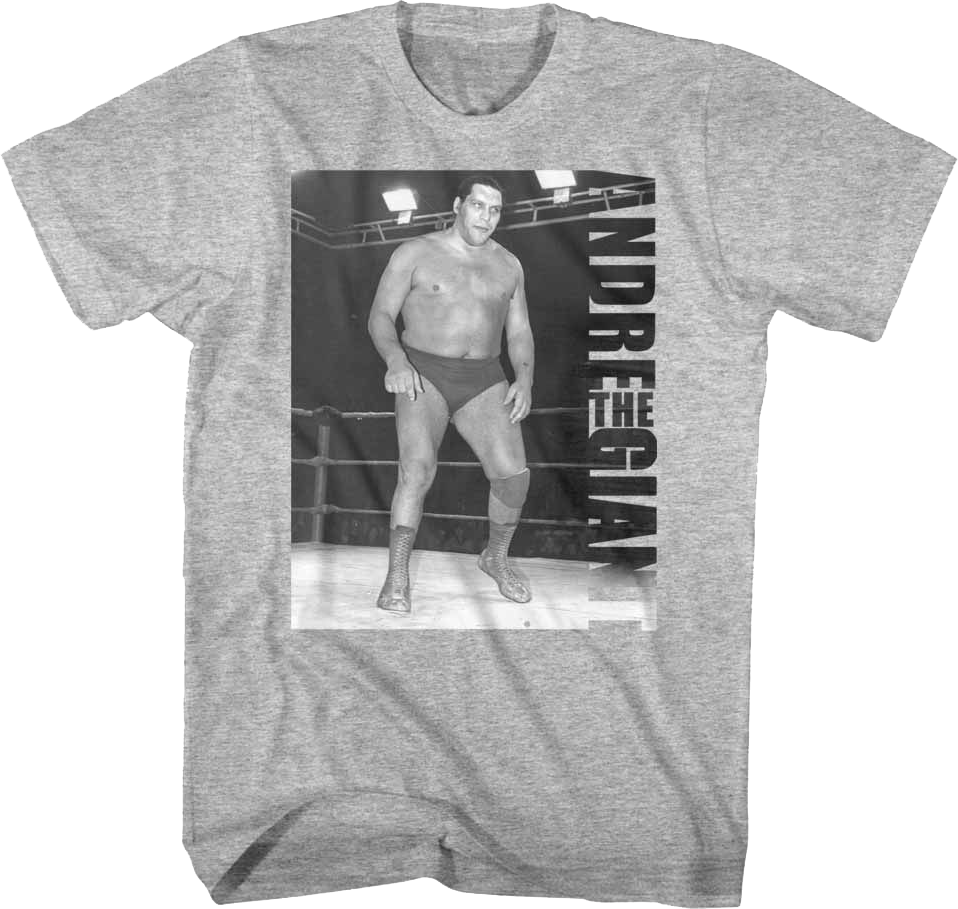 Black And White Photo Andre The Giant T-Shirt