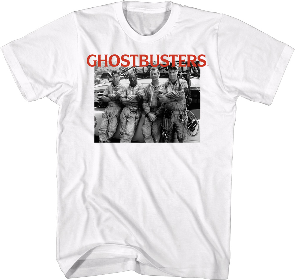 Black And White Photo Ghostbusters T-Shirt