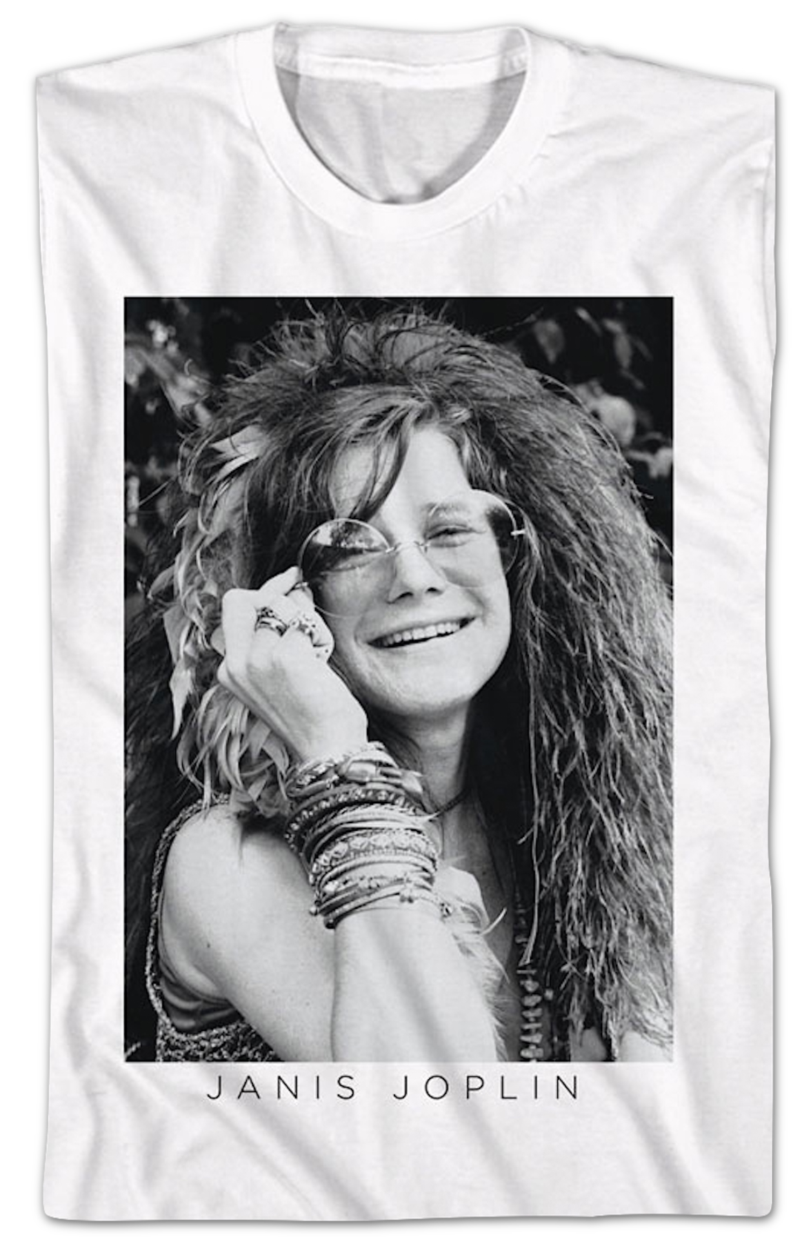 Black And White Photo Janis Joplin T-Shirt