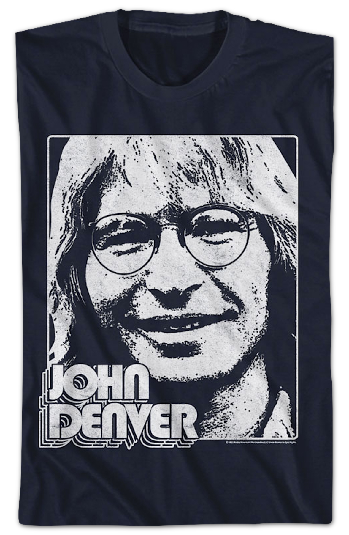 Black And White Photo John Denver T-Shirt