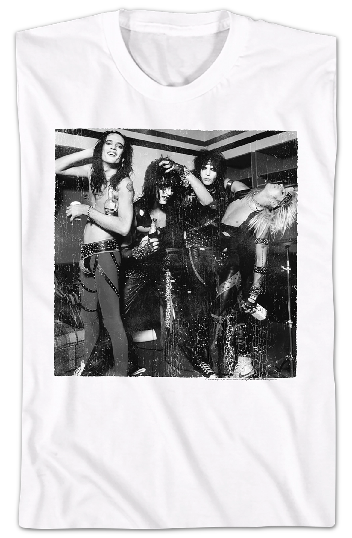 Black and White Photo Motley Crue T-Shirt