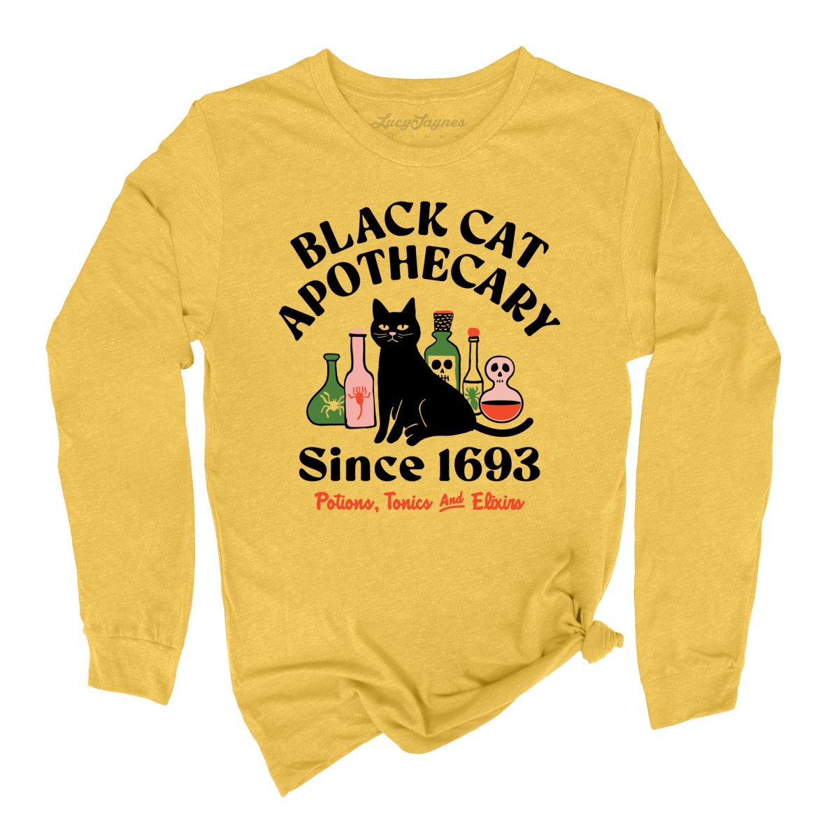 Black Cat Apothecary Long Sleeve Tee