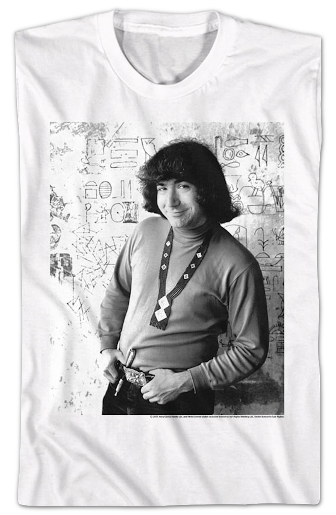 Black & White Photo Jerry Garcia T-Shirt
