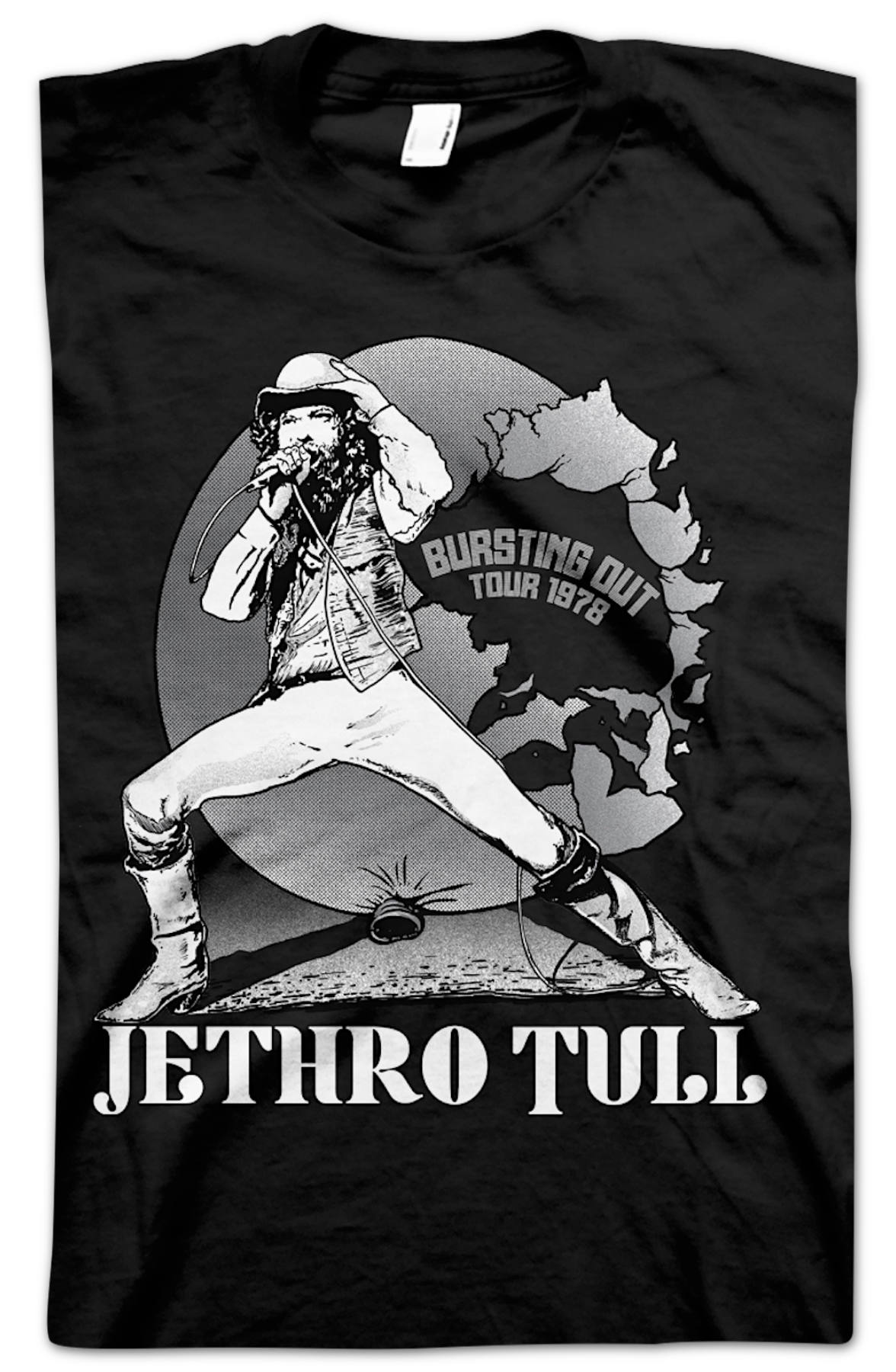 Bursting Out Tour 1978 Jethro Tull T-Shirt