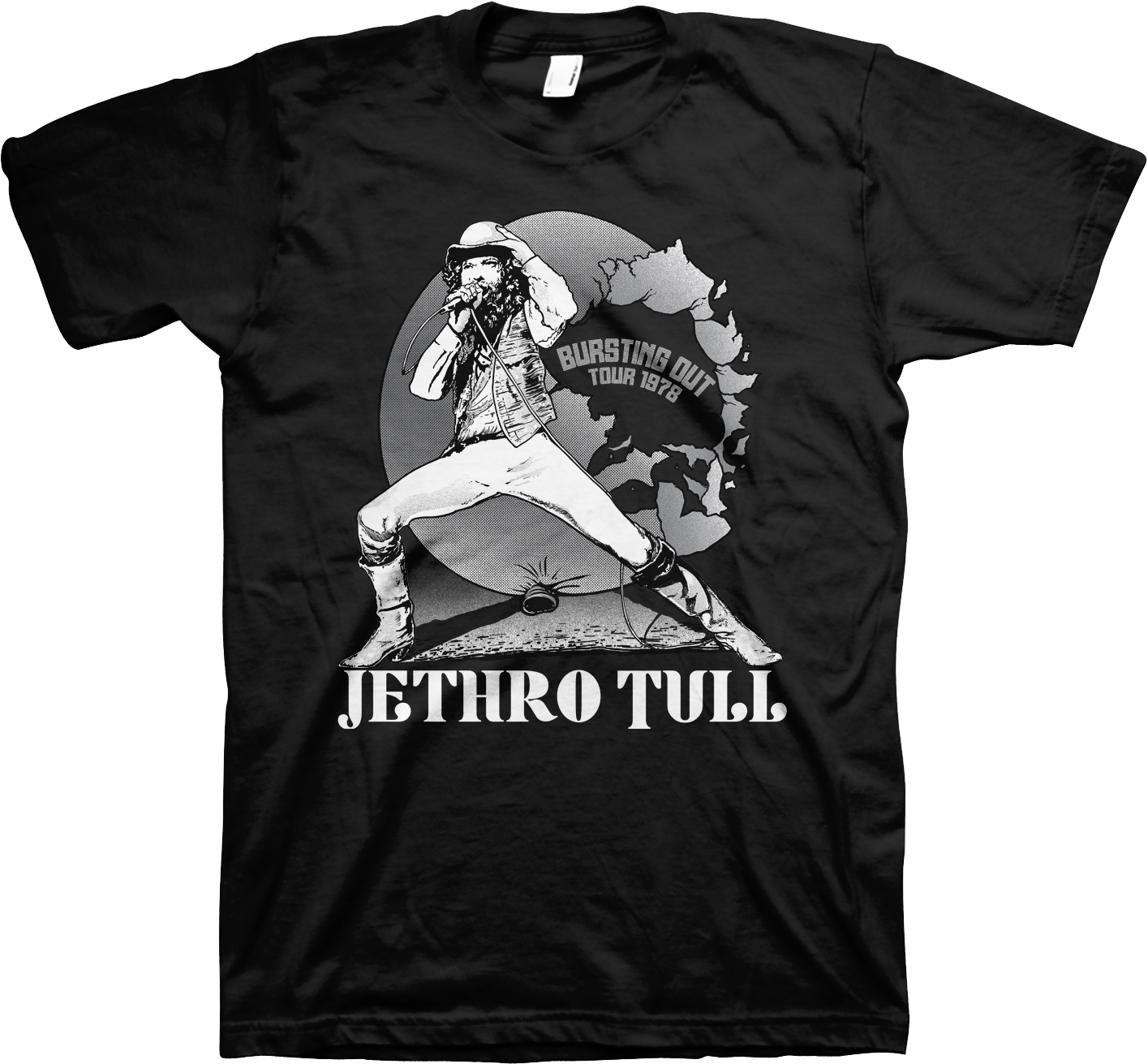 Bursting Out Tour 1978 Jethro Tull T-Shirt