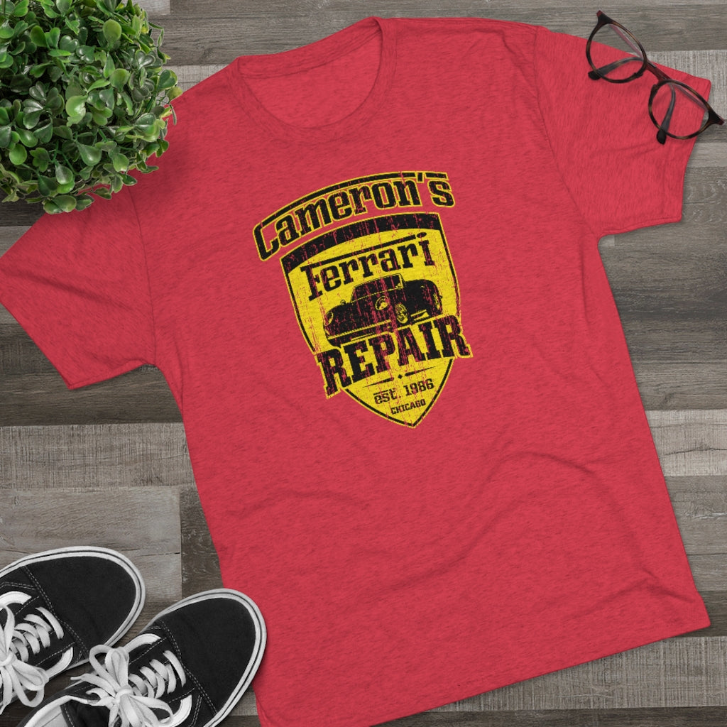 Cameron's Ferrari Repair Men's/Unisex Tri-Blend Ultra Soft Tee