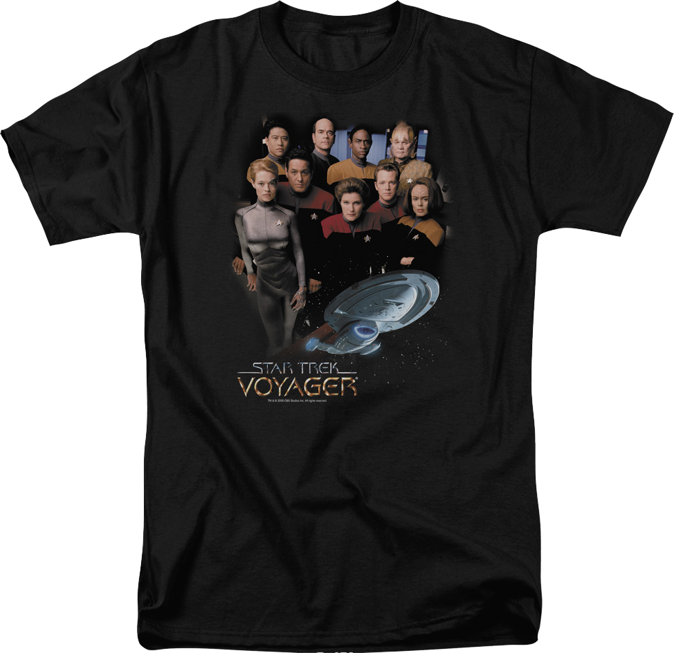 Cast Photo Star Trek Voyager T-Shirt