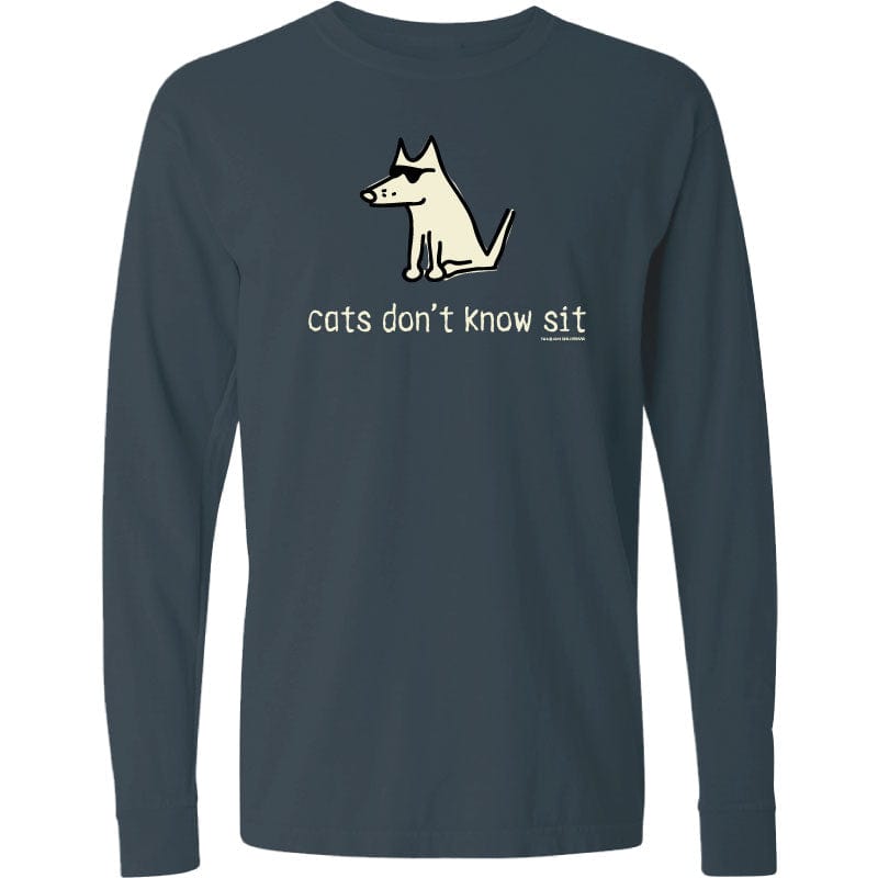 Cats Don't Know Sit - Long Sleeve Classic T-Shirt
