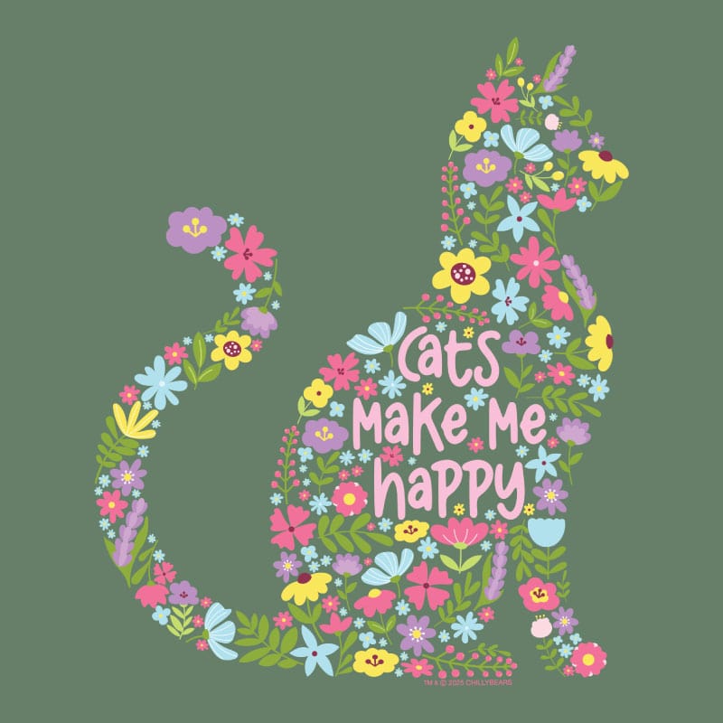 Cats Make Me Happy - Classic Long-Sleeve T-Shirt