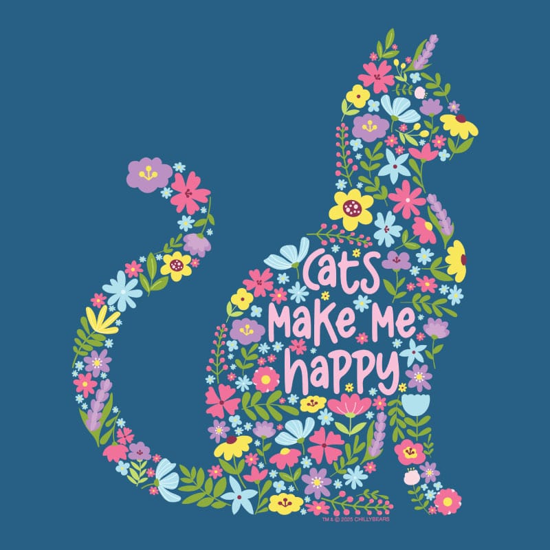 Cats Make Me Happy - Classic Long-Sleeve T-Shirt