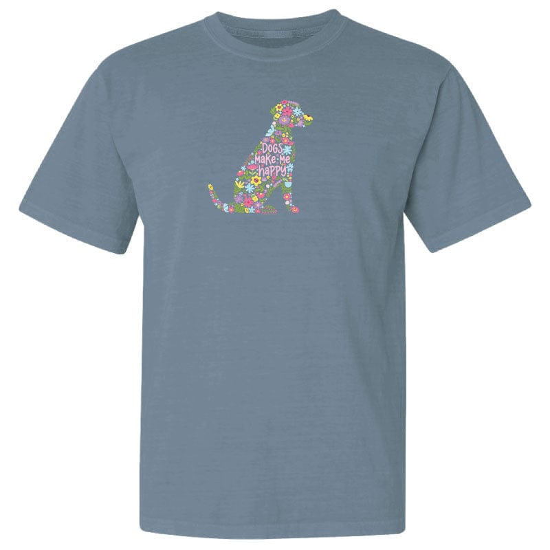 Dogs Make Me Happy - Classic Tee Style001