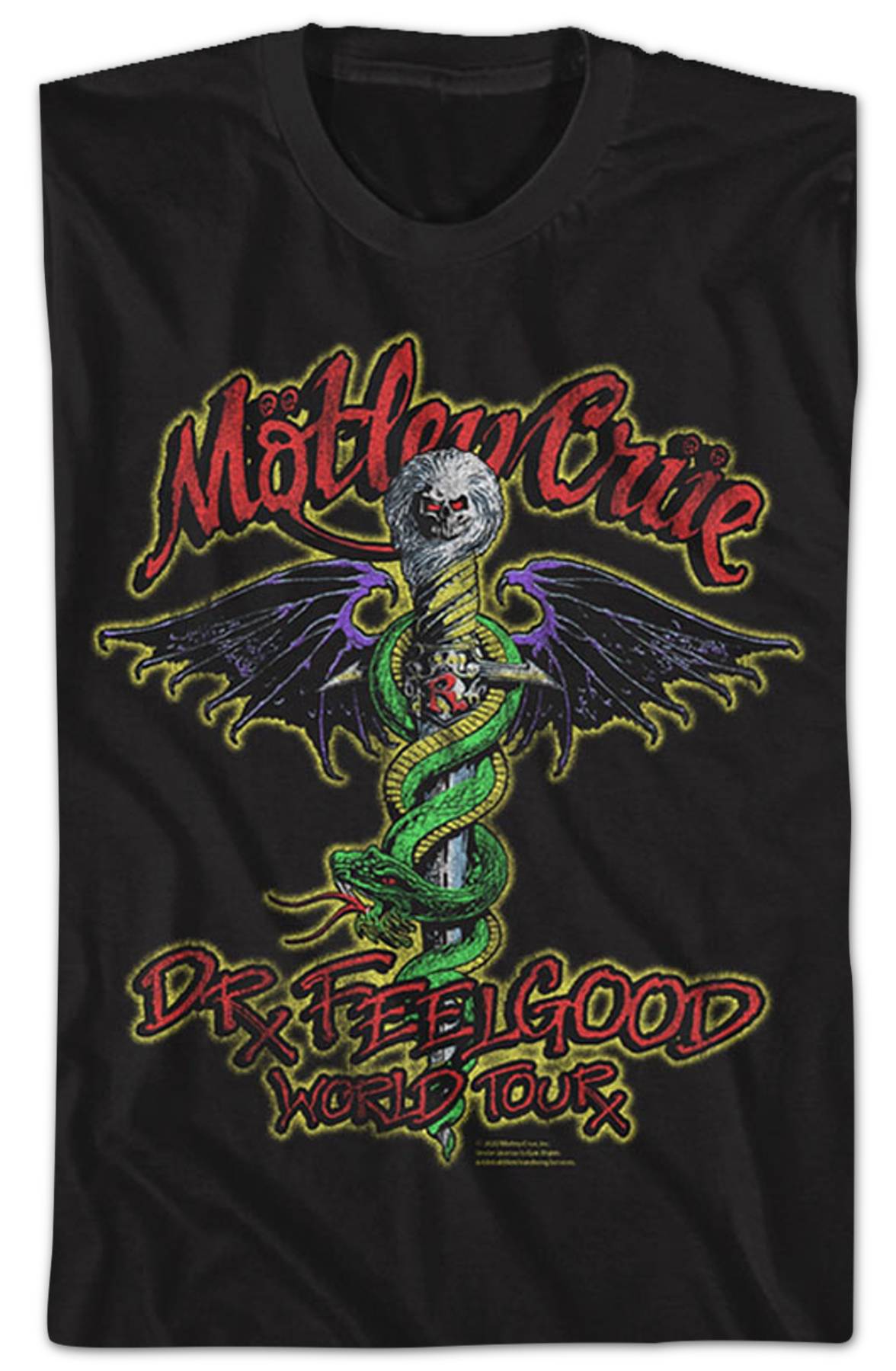 Dr. Feelgood World Tour Motley Crue T-Shirt Style001