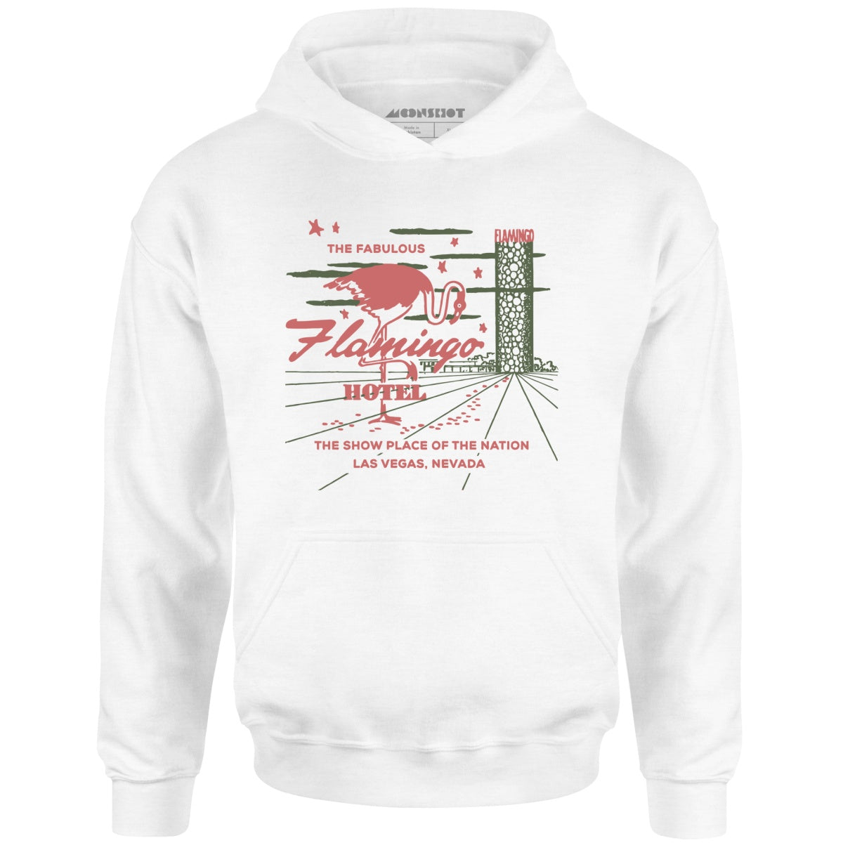 Flamingo Hotel v4 - Vintage Las Vegas - Unisex Hoodie