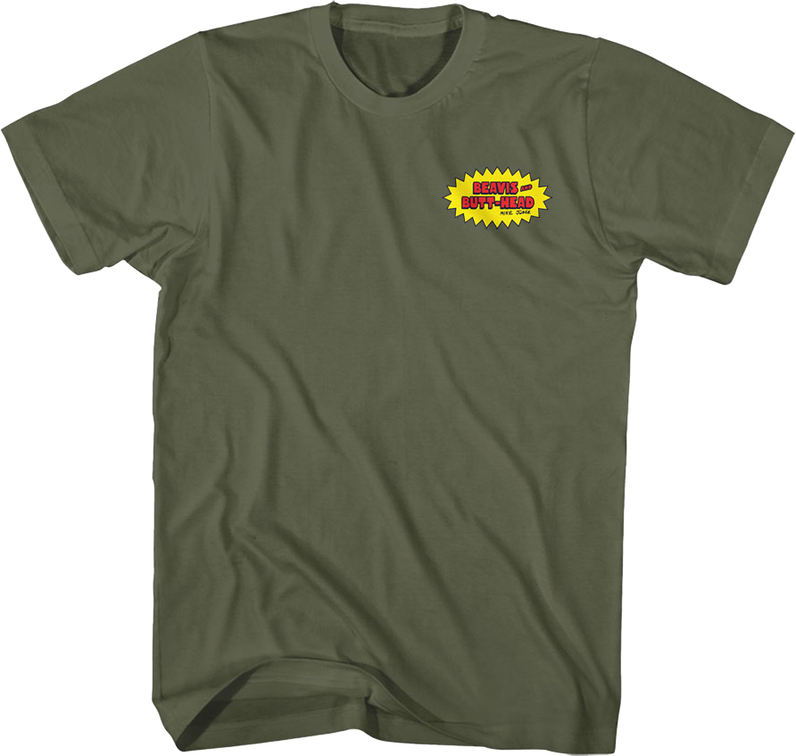 Front & Back Golf Photo Beavis And Butt-Head T-Shirt