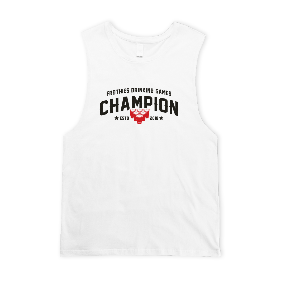 Frothies Champion Muscle Tee White