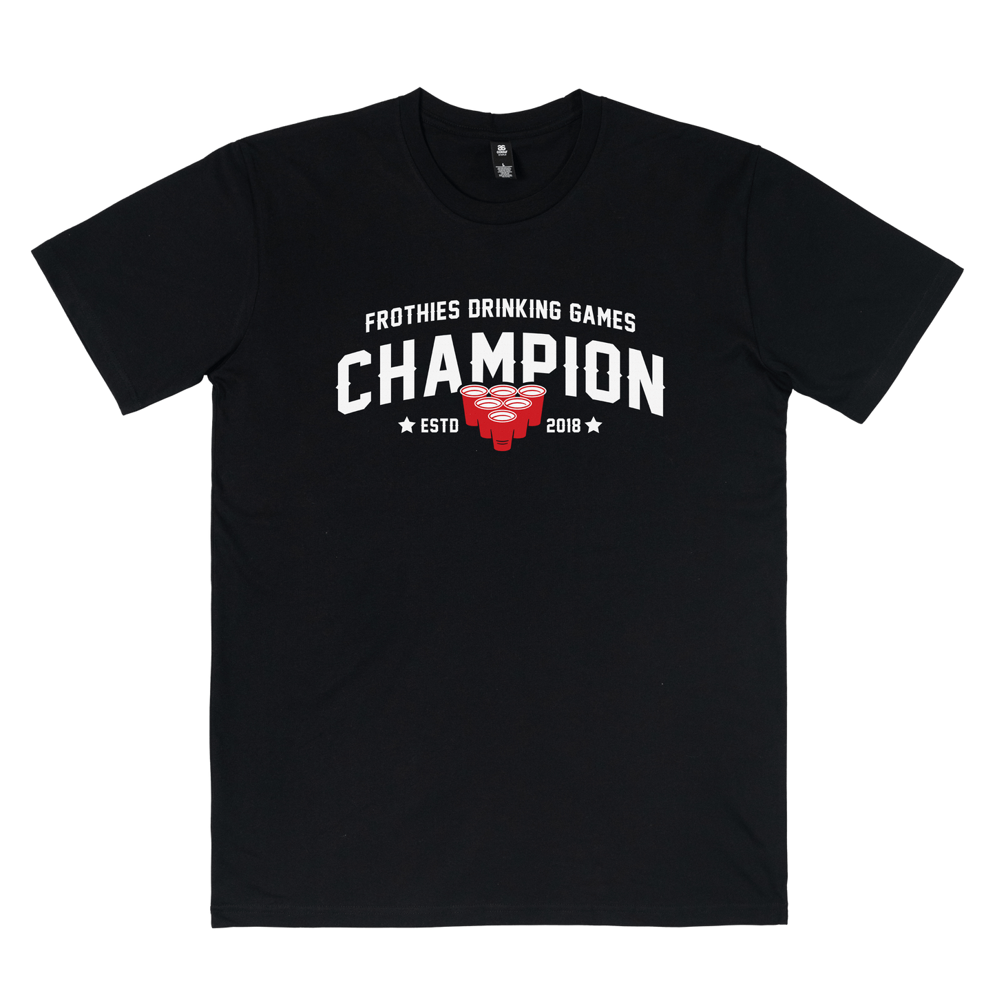 Frothies Champion Tee Black