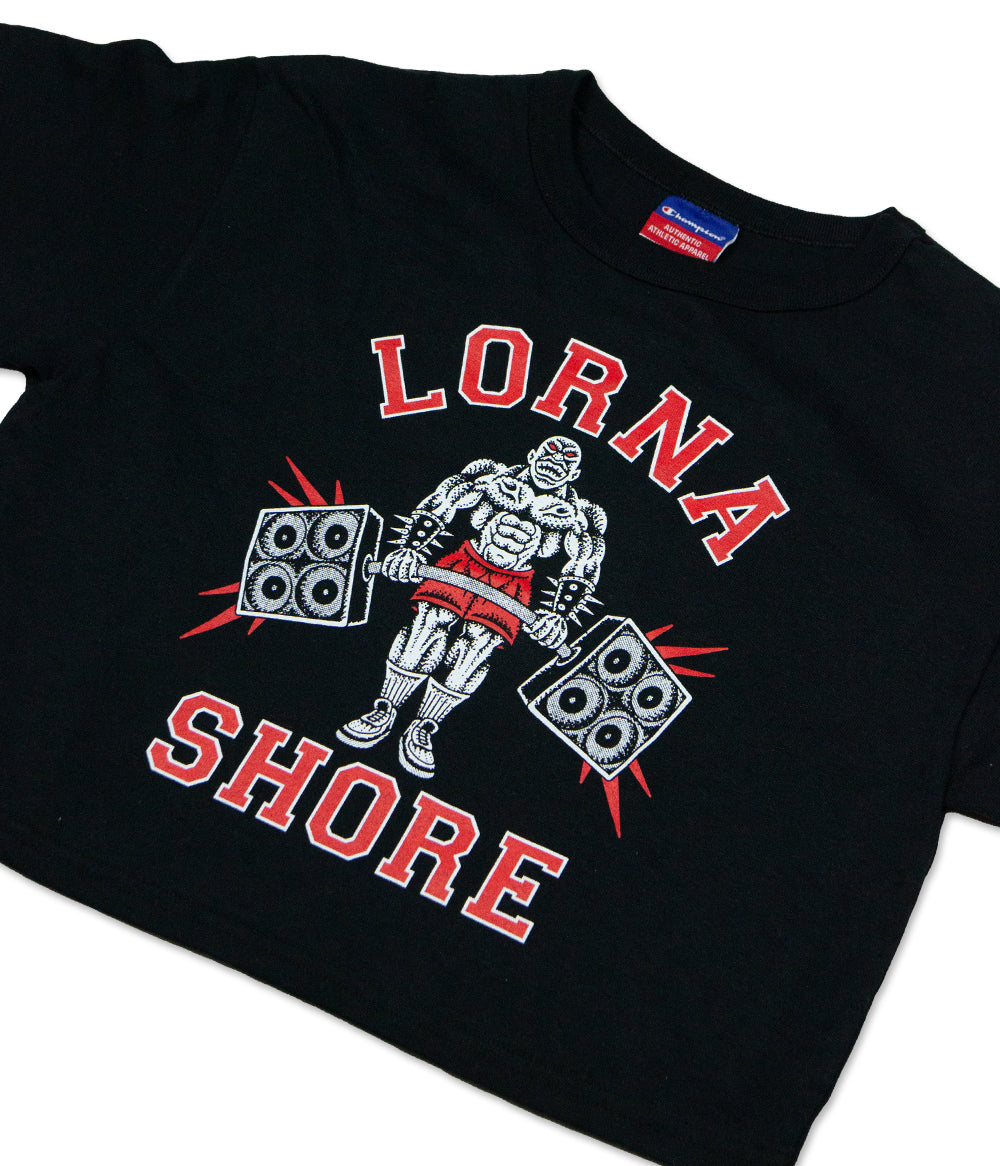 Lorna Shore No Pain No Gain Champion Womens Crop Shirt (b)