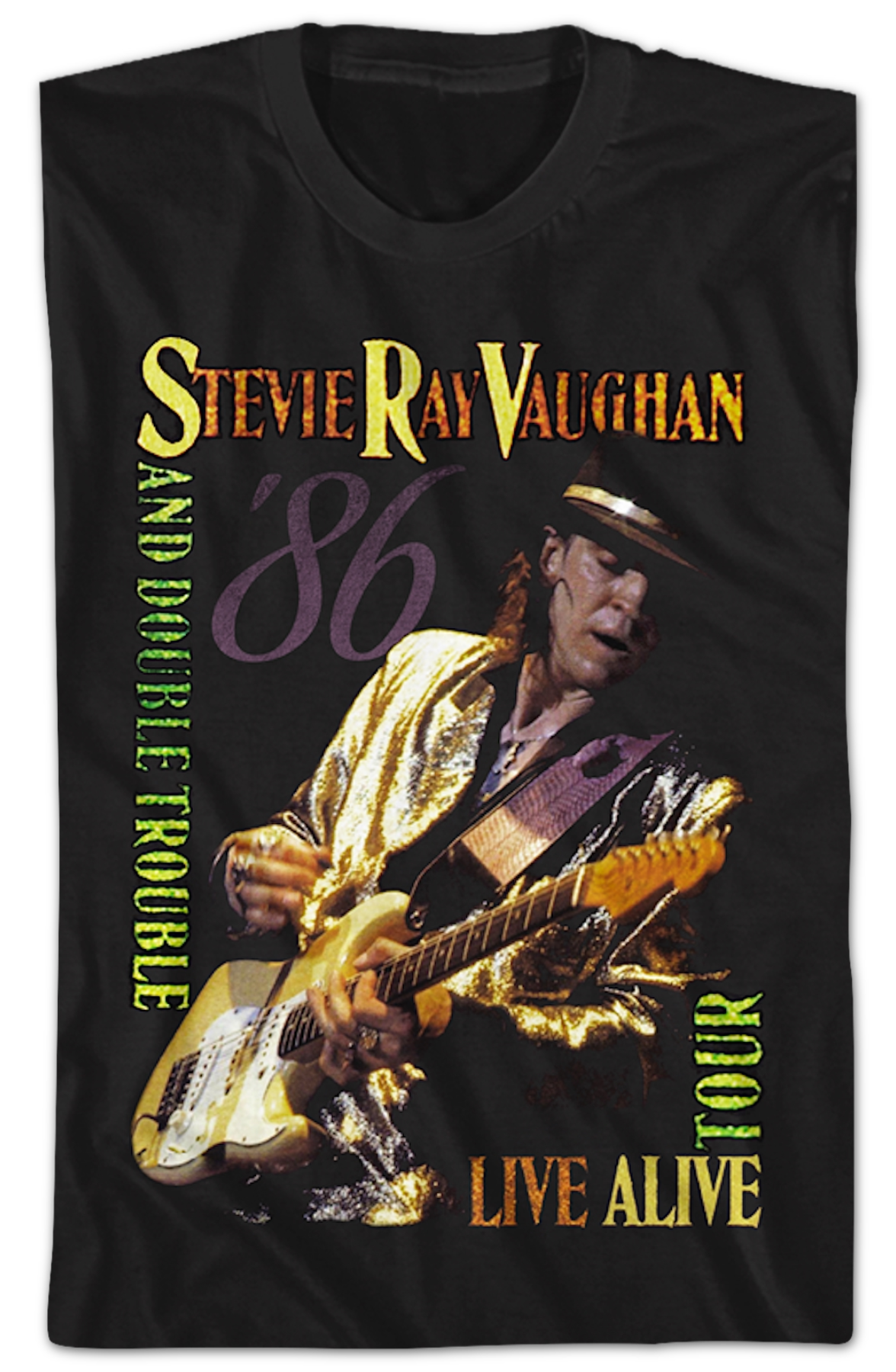 Live Alive Tour Stevie Ray Vaughan T-Shirt