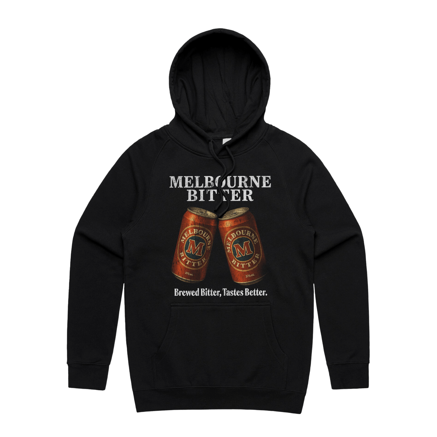Melbourne Bitter Vintage Hoodie Black
