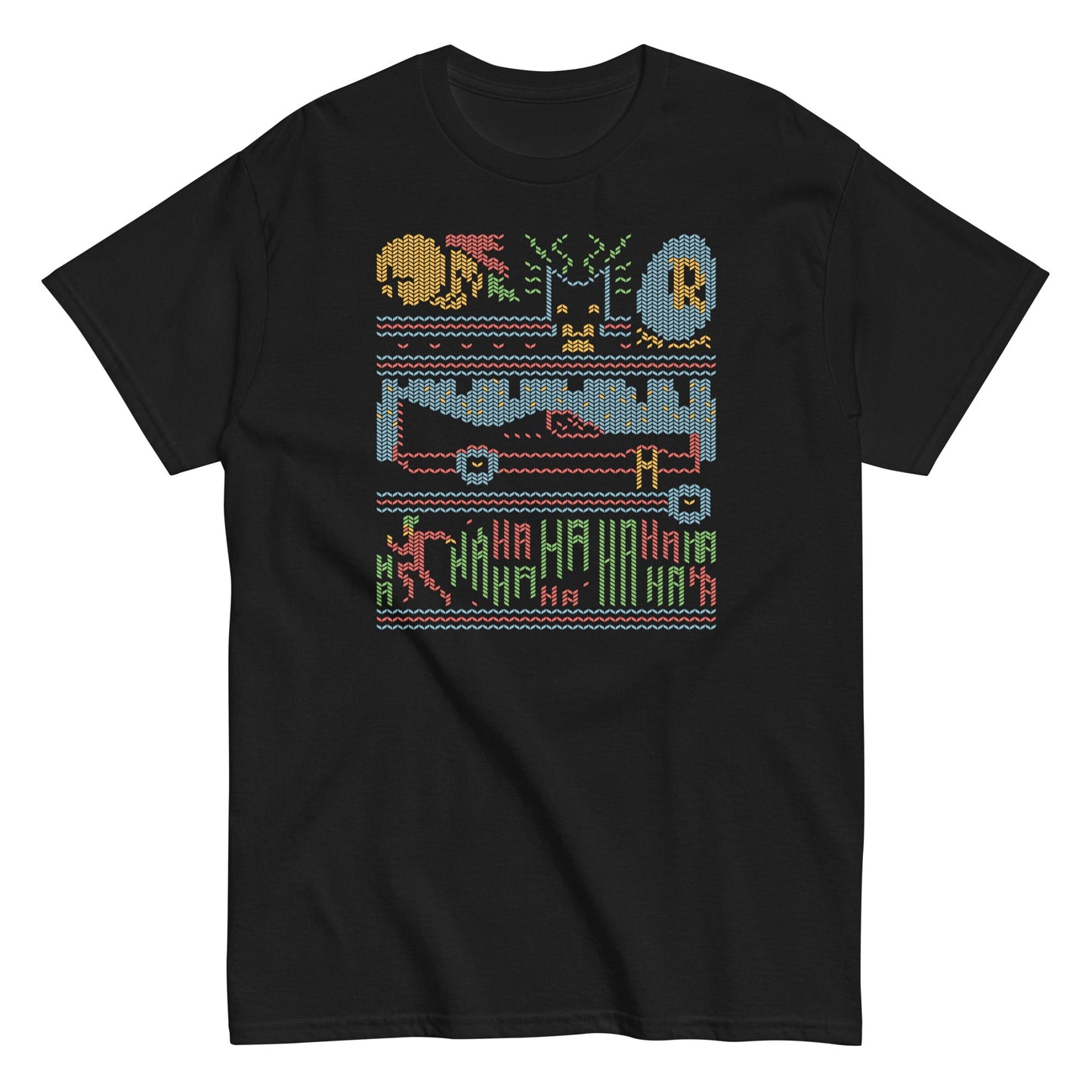 Bat Christmas Sweater Men's Classic Tee