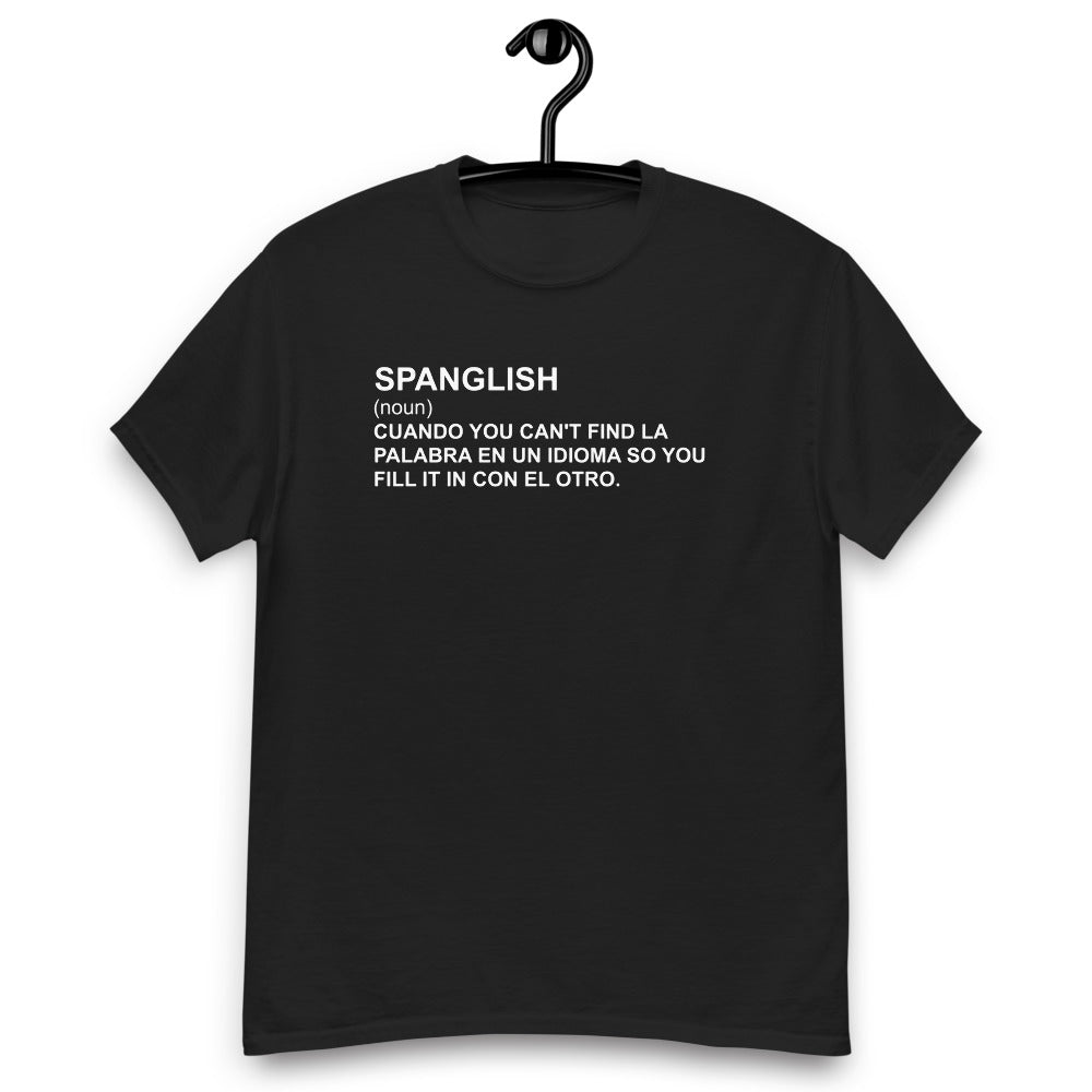 Spanglish Definition Funny Unisex T-Shirt Style001