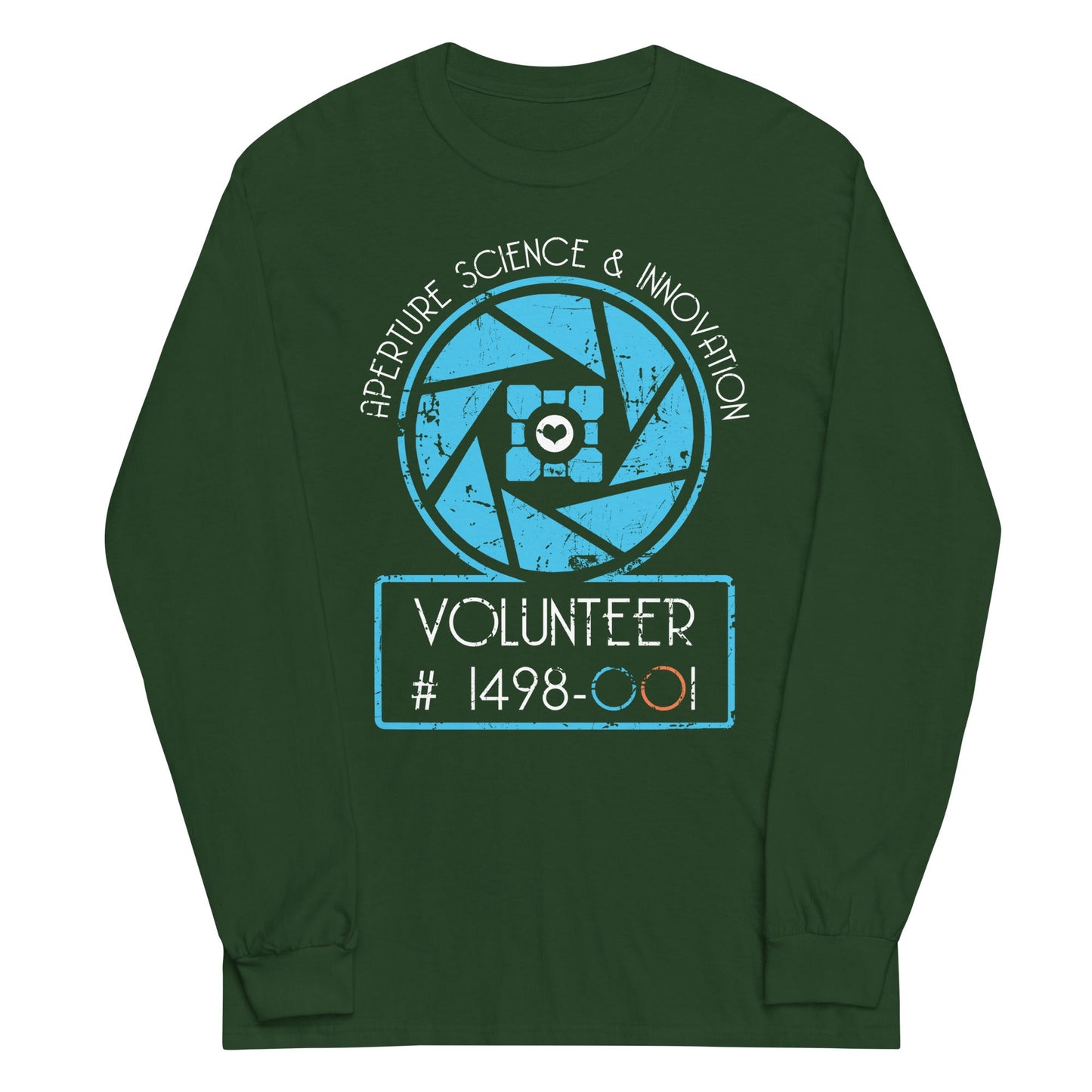 Aperture Science Volunteer Unisex Long Sleeve Tee