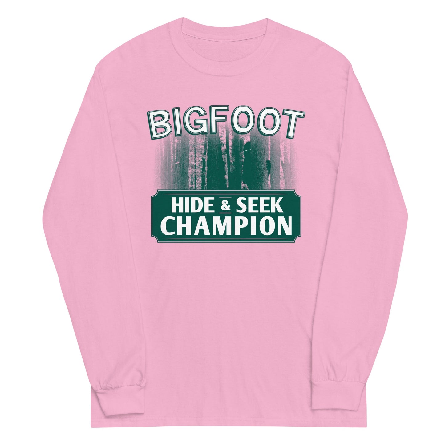 Bigfoot Hide And Seek Champion Unisex Long Sleeve Tee