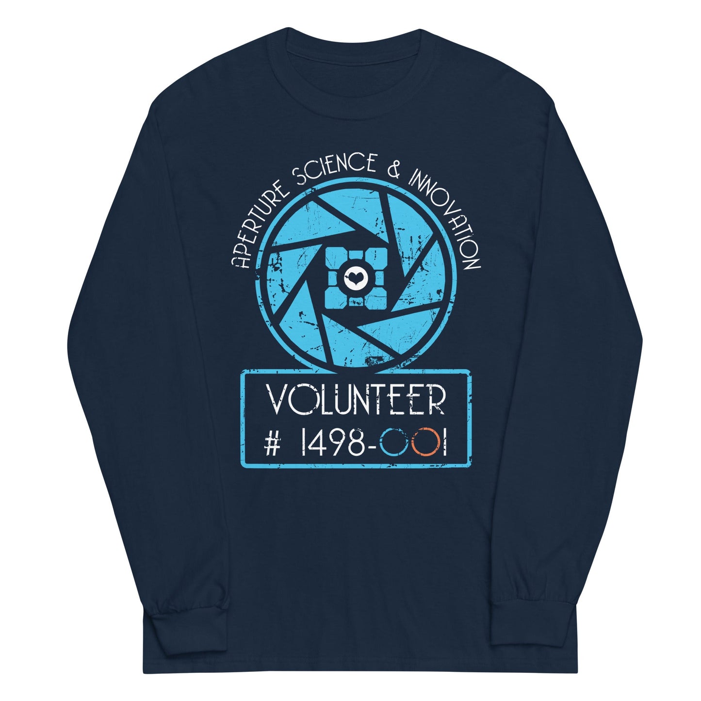 Aperture Science Volunteer Unisex Long Sleeve Tee