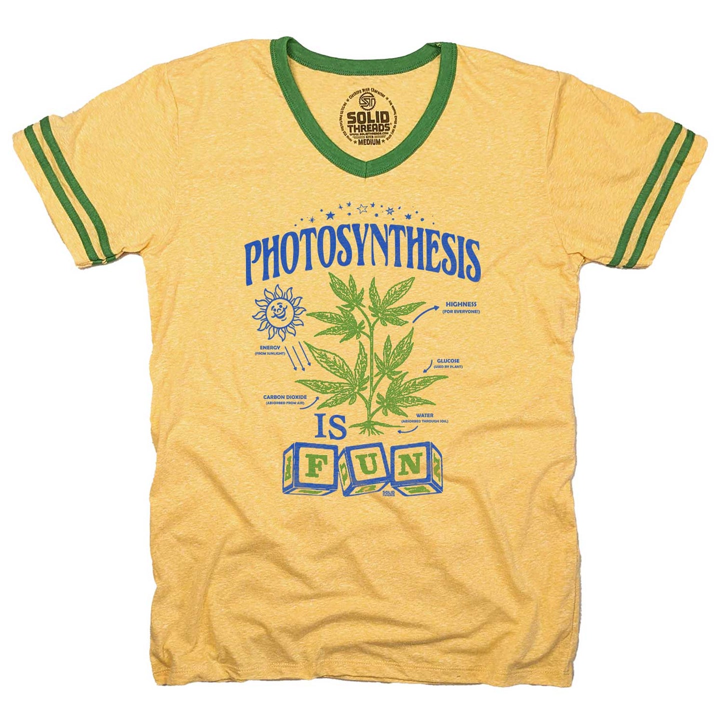 Photosynthesis is Fun Ringer V-Neck Tee