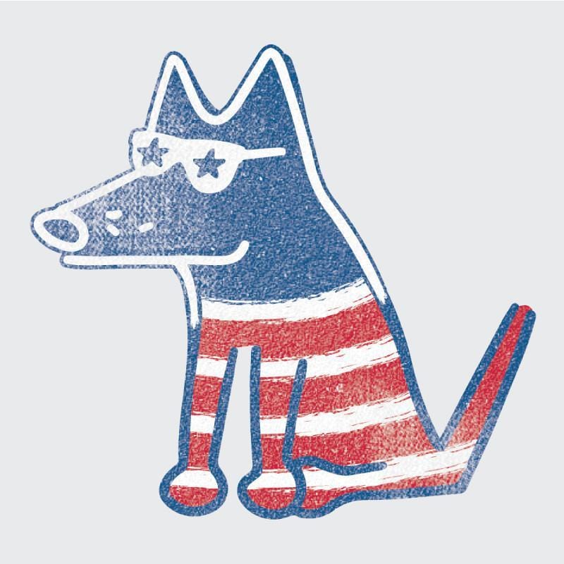 Flag Teddy T-Shirt - Classic Garment Dyed