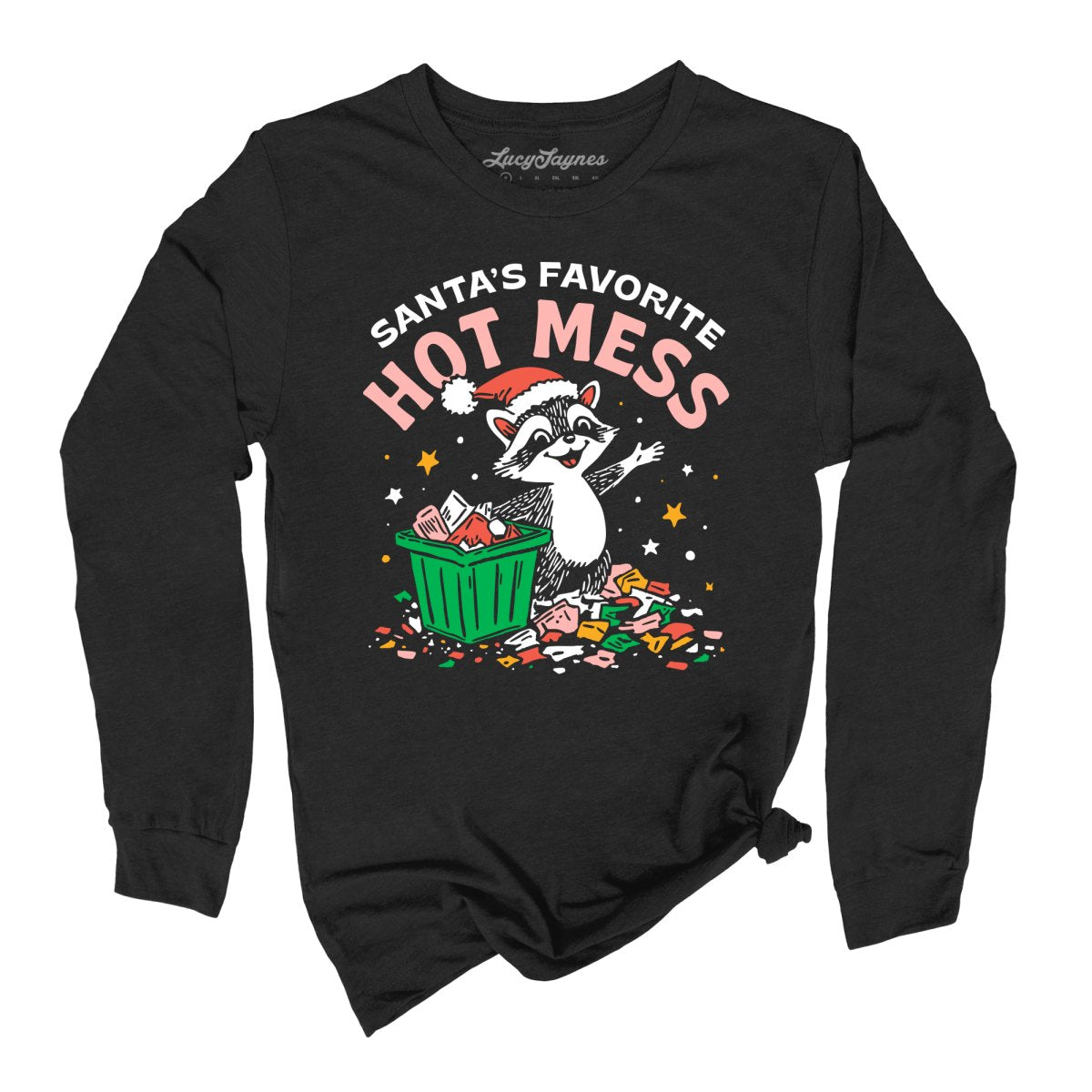 Santa's Favorite Hot Mess - Long Sleeve Tee