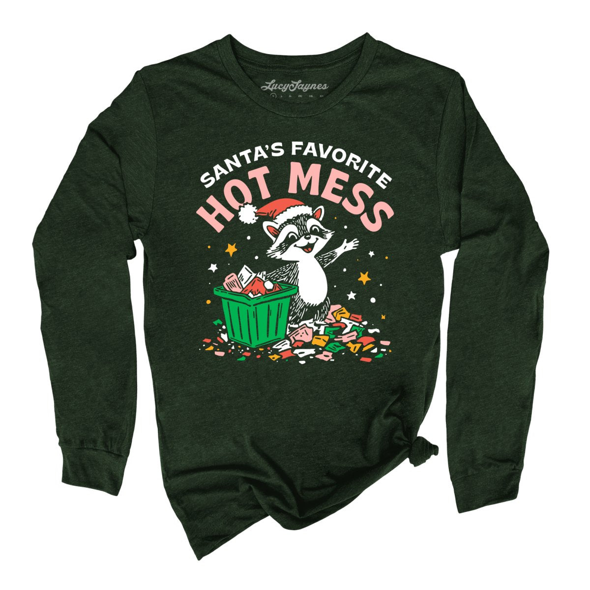 Santa's Favorite Hot Mess - Long Sleeve Tee