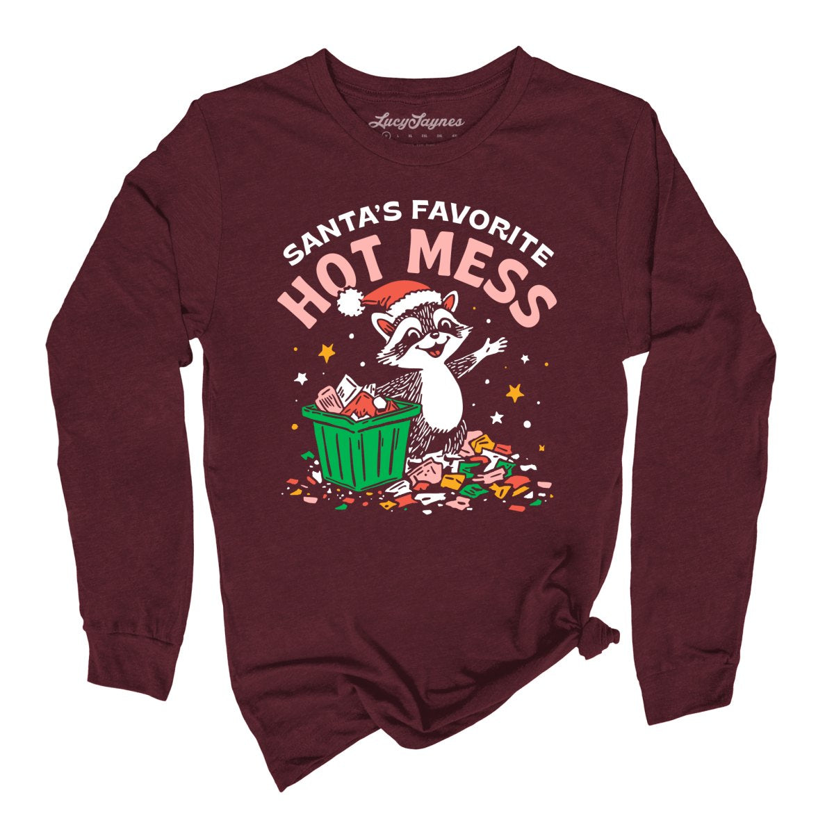 Santa's Favorite Hot Mess - Long Sleeve Tee