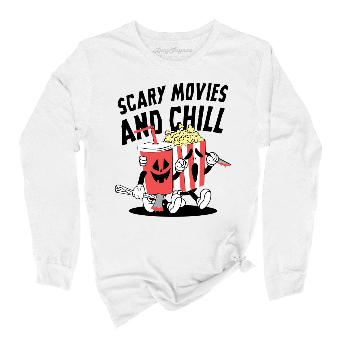 Scary Movies and Chill Long Sleeve Tee