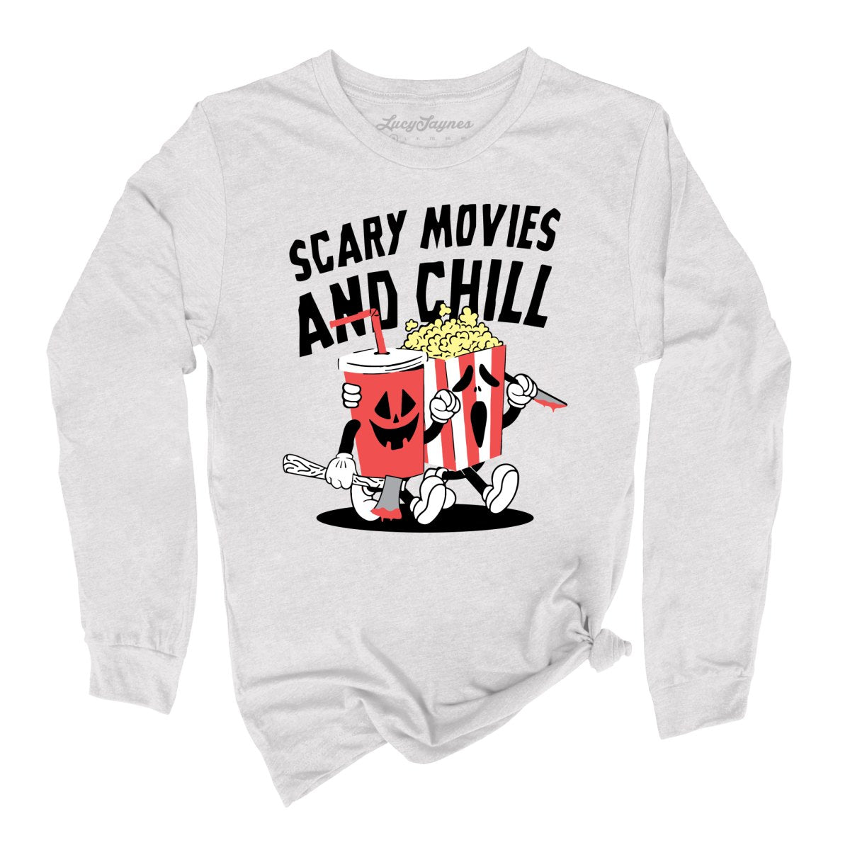 Scary Movies and Chill Long Sleeve Tee