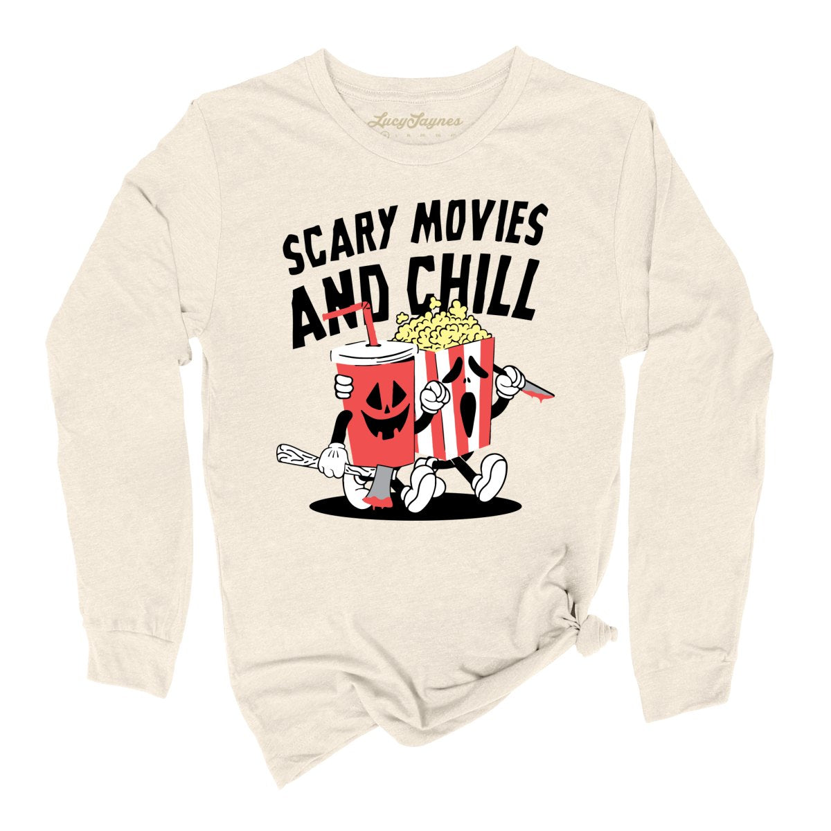 Scary Movies and Chill Long Sleeve Tee