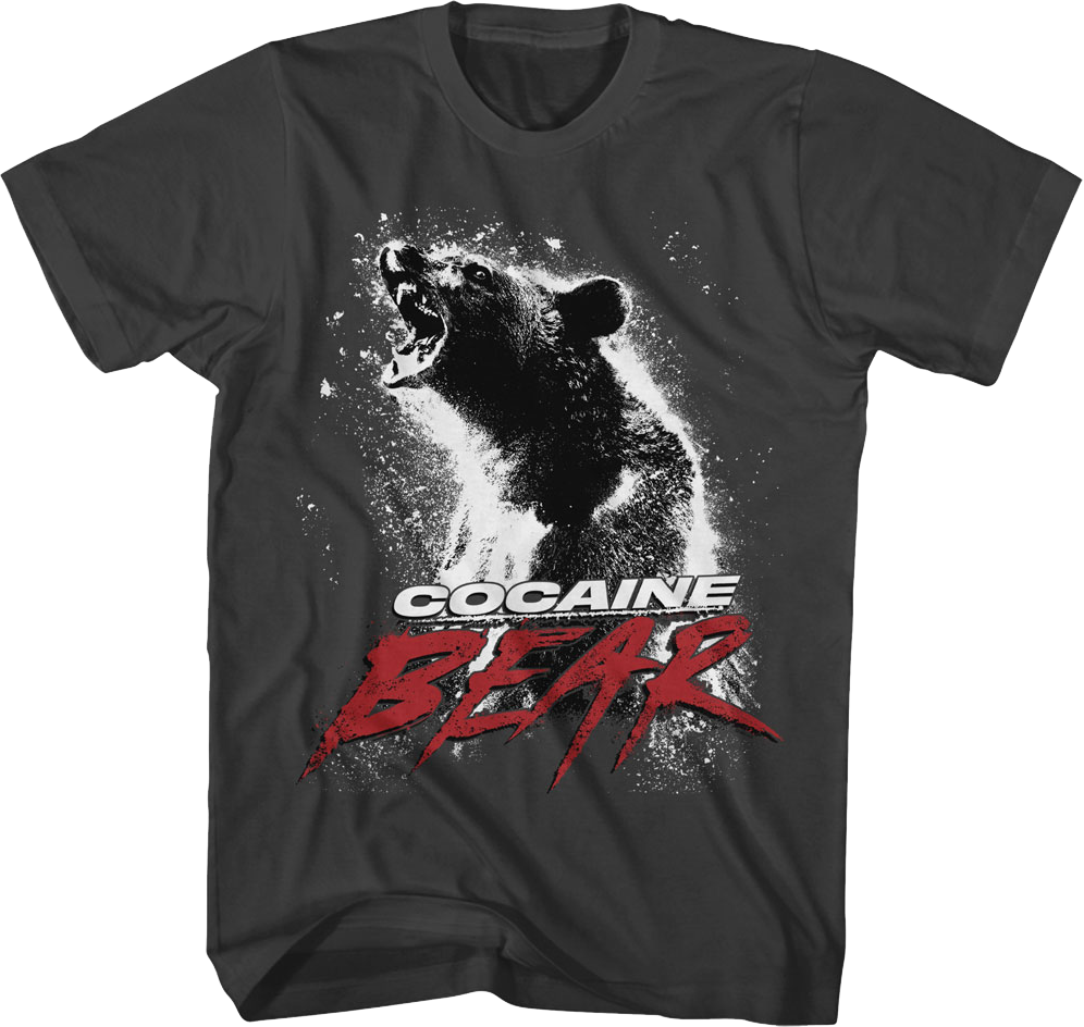 Smoke Gray Movie Poster Cocaine Bear T-Shirt