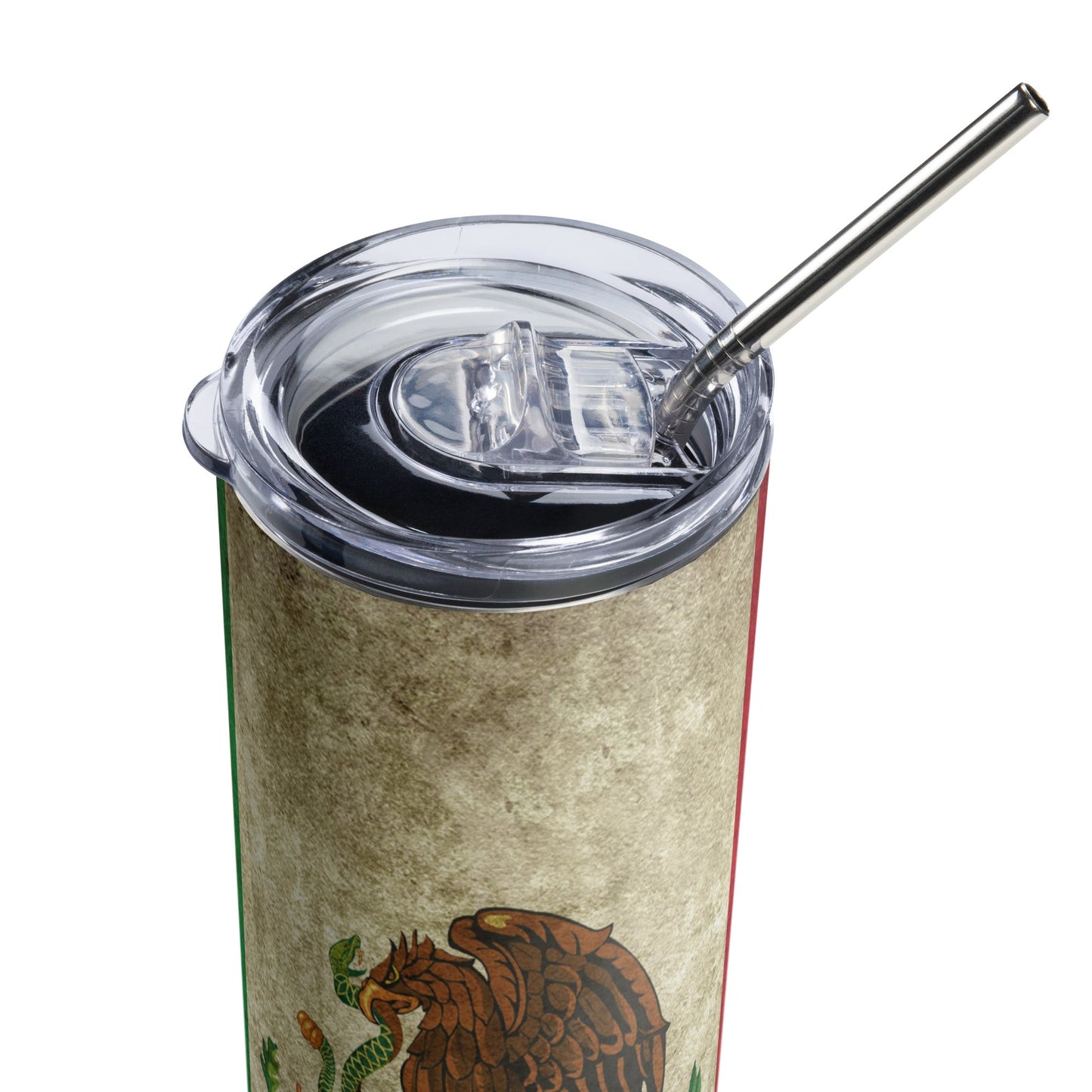 Vintage Mexico Flag Stainless Steel Tumbler 20oz
