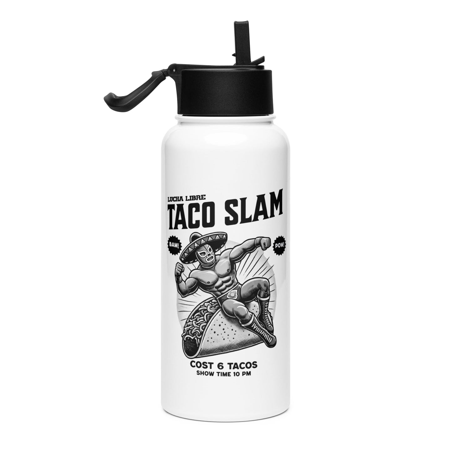 Lucha Libre Taco Slam Stainless Steel Water Bottle
